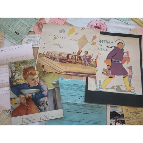 Vintage Paper Ephemera Bundle - 75 Pieces Pastel for Junk Journal, Crafts - Picture 11 of 14